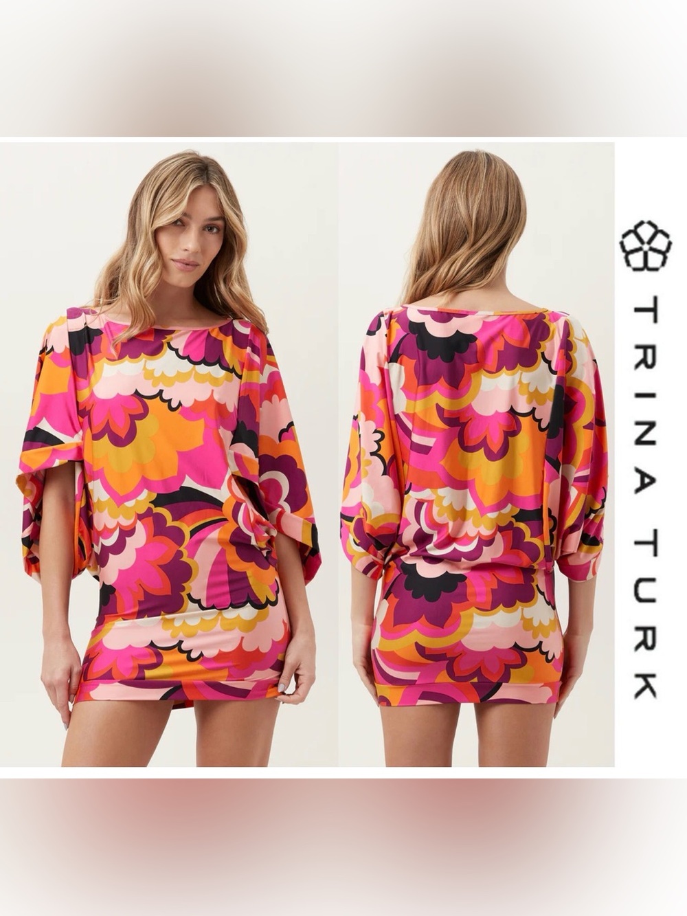 Trina Turk Fan Faire Tunic Dress XL
